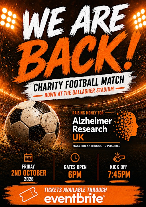 Alzheimer Research UK charity Football match | Maidstone United FC