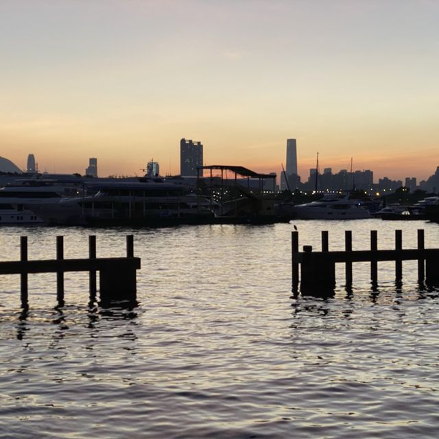 觀塘海濱 黃昏景 香港打卡熱點