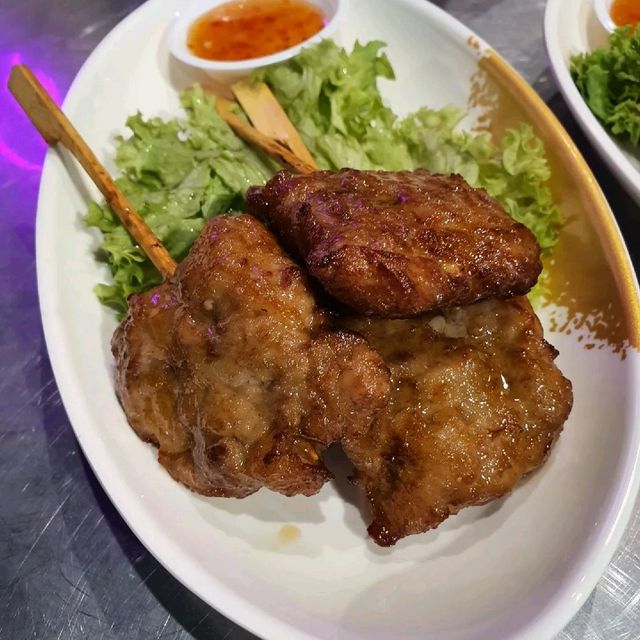 Thai food in a garden