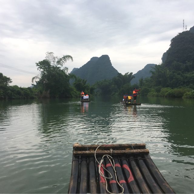 Bamboo Rafting in Guilin