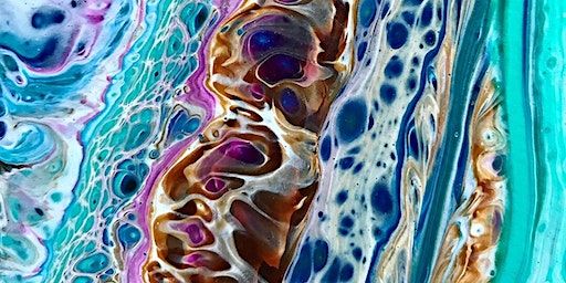 Acrylic Pouring at Hampton Station | Bay 2 at Hampton Station