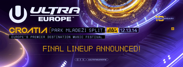 Ultra Europe 電音節2024｜演出門票、活動時間、地點、演出陣容、行程全攻略 | Park Mladeži Split
