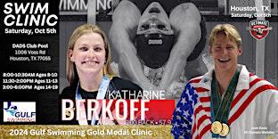 Olympians Josh Davis & Katharine Berkoff Gulf Swimming Gold Medal Clinic | Dads Club Houston, TX
