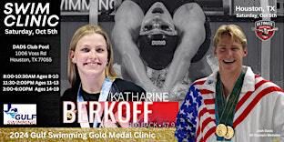 Olympians Josh Davis & Katharine Berkoff Gulf Swimming Gold Medal Clinic | Dads Club Houston, TX
