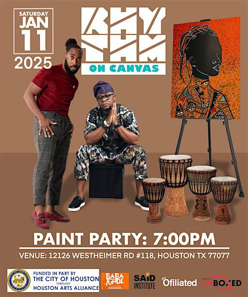Rhythm On Canvas - Paint Party | SAiD Pan African Library