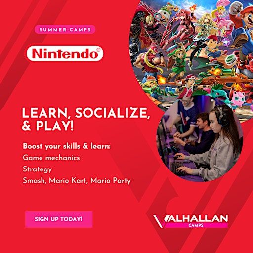 Valhallan Nintendo Camp - An Educational Summer Break youth camp | Valhallan Esports Training