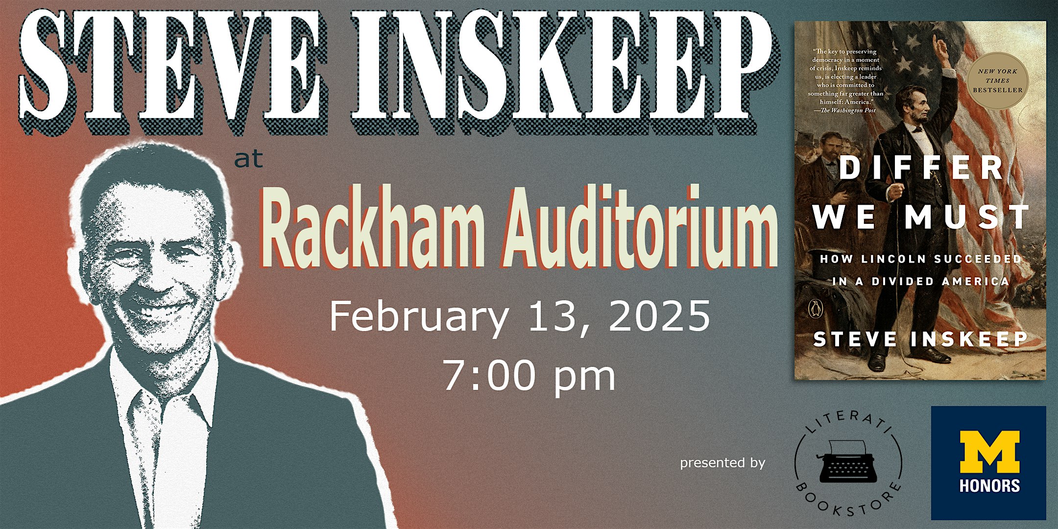 Literati Bookstore Presents: Steve Inskeep | Rackham Auditorium