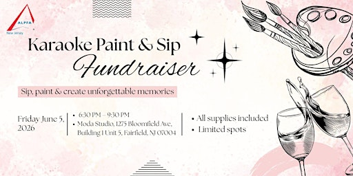 ALPFA NJ: Karaoke Paint & Sip Fundraiser | Moda Studio