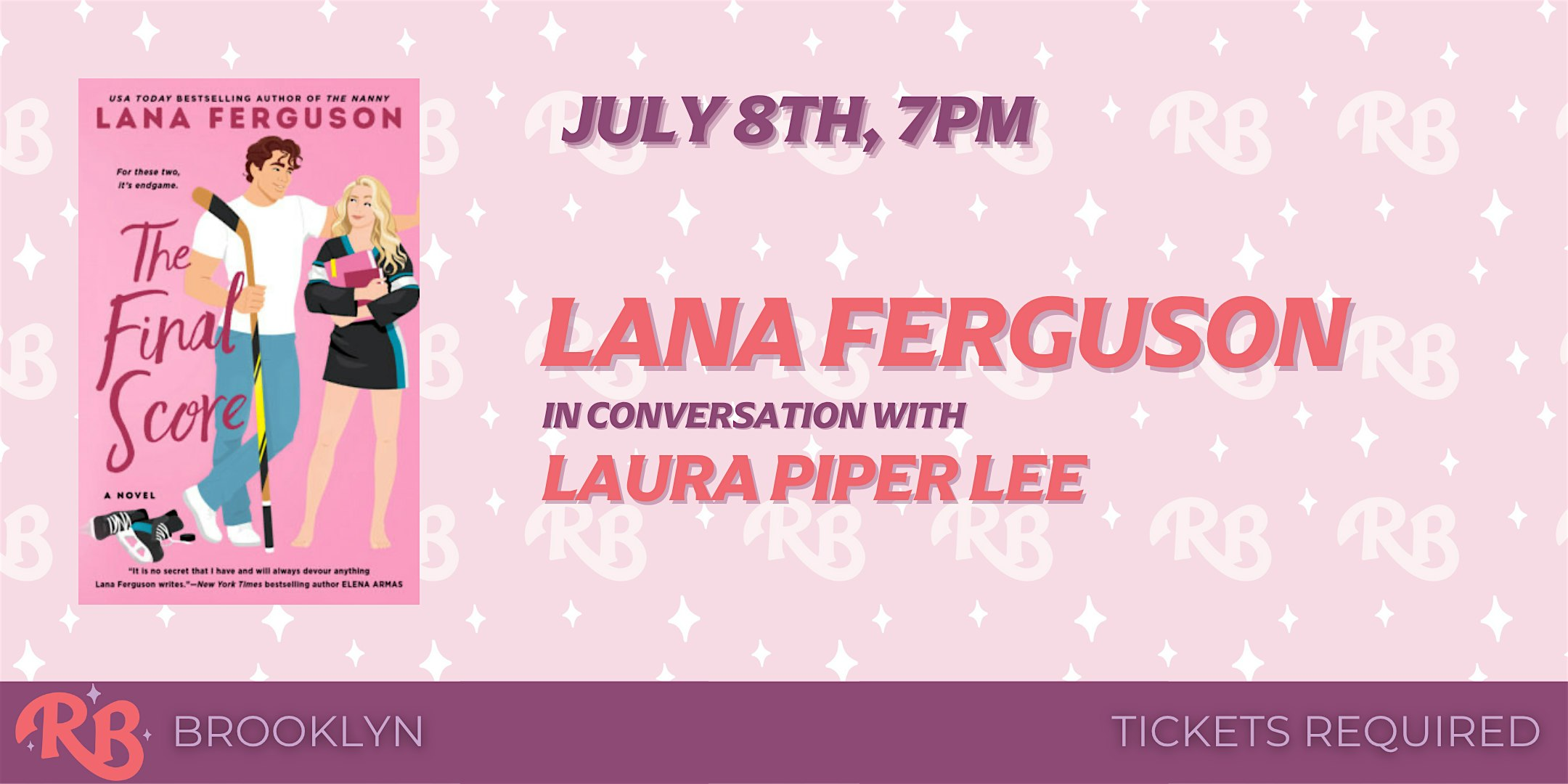 Lana Ferguson Brooklyn Event for The Final Score | The Ripped Bodice