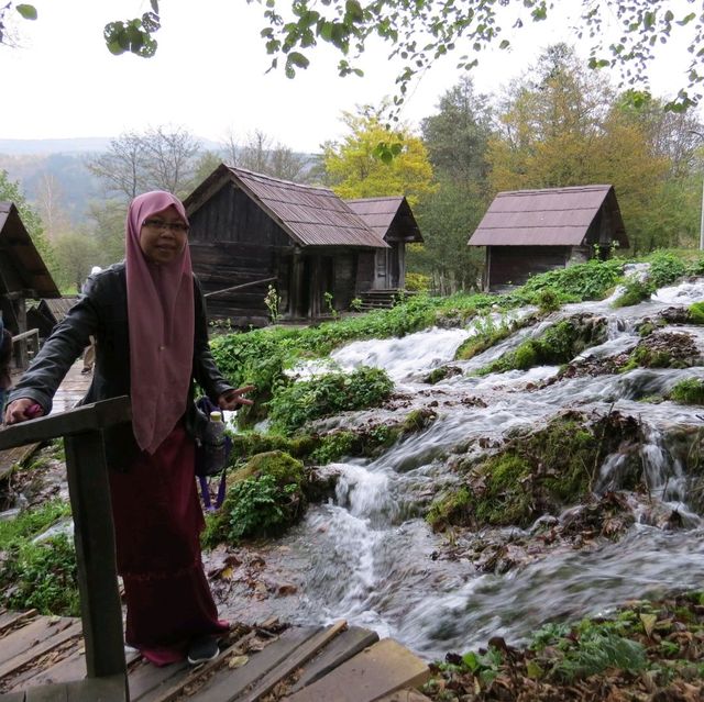 Small wooden unique watermill in the world!
