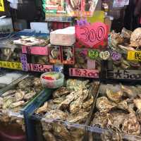 台北竹圍漁港平價新鮮海鮮魚生🥰