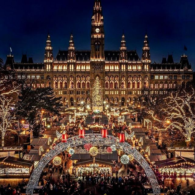 Rathaus Christmas Market Vienna 