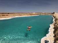 Siwa Oasis, Egypt, salt desert, salt lake