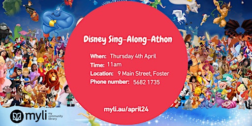 Disney Sing-Along-Athon at Foster Library | Foster Library - Myli - My Community Library