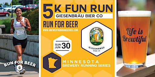5k Beer Run x Giesenbräu Bier Co | 2024 MN Brewery Running Series | Giesenbräu Bier Co.