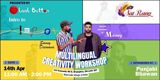 Multilingual Creativity Workshop | Back Side of Village of India Sweets & Restaurant