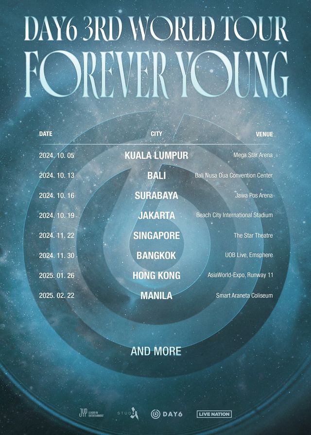 DAY6(데이식스) 3RD WORLD TOUR [FOREVER YOUNG] IN BANGKOK | DAY6演唱會2024曼谷站 | UOB LIVE, Emsphere
