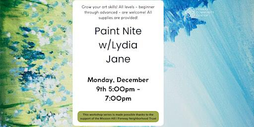 Paint Nite with Lydia | Fenway Community Center