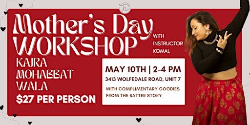 Naach For Fun - MOTHER'S DAY Bollywood Workshop | 3413 Wolfedale Rd