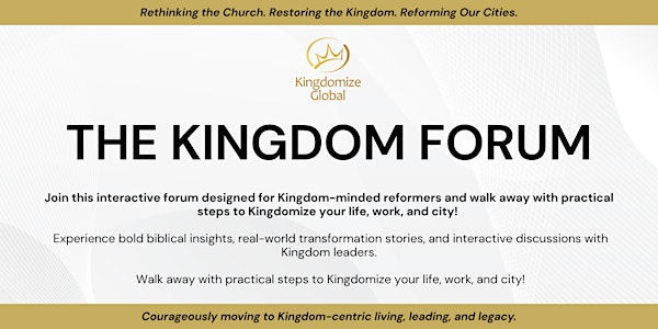 The Kingdomize Forum | #ForParis Centre
