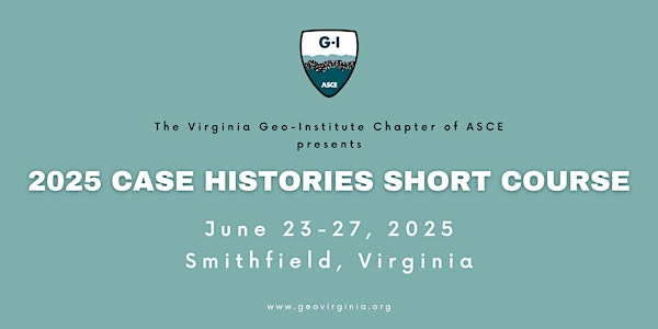 2025 Geo Case Histories Short Course | Smithfield Center