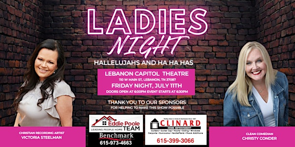 Ladies Night Out - Hallellujahs and HaHaHas | Capitol Theatre