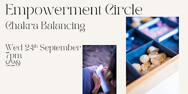 Empowerment Circle September  2025 - chakra balancing | West Renfrew House