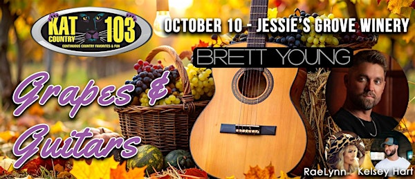 Kat Country 103's  Grapes & Guitars Featuring: Brett Young | Jessie's Grove Winery