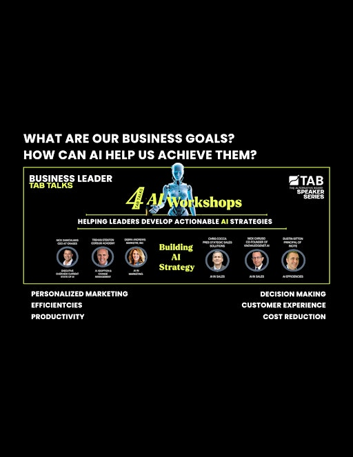 AI Workshops- Develop Your AI Strategy  - Guided by Six Industry Experts | Rolling Road Golf Club