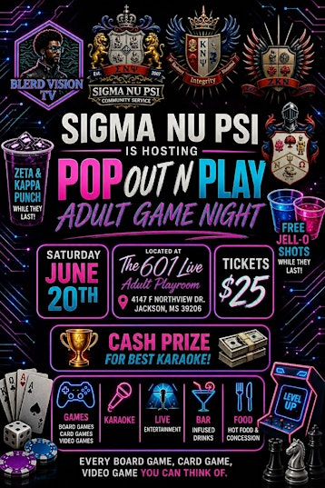 Pop Out N Play Adult Game Night | 4147 Northview Dr