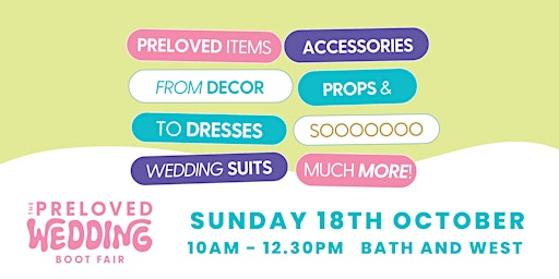The Preloved Wedding Boot Fair: October 2026 | The Royal Bath & West Showground