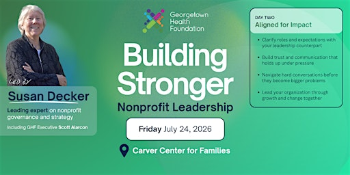 Strengthening the Partnership Between Board Chairs & Executive Leaders | Carver Center for Families