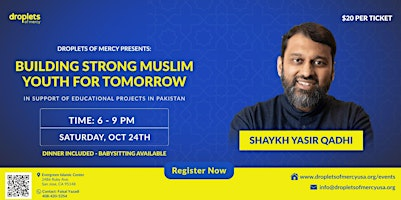 Building Strong Muslim Youth for Tomorrow - Early Bird Price | Evergreen Islamic Center (EIC Masjid)