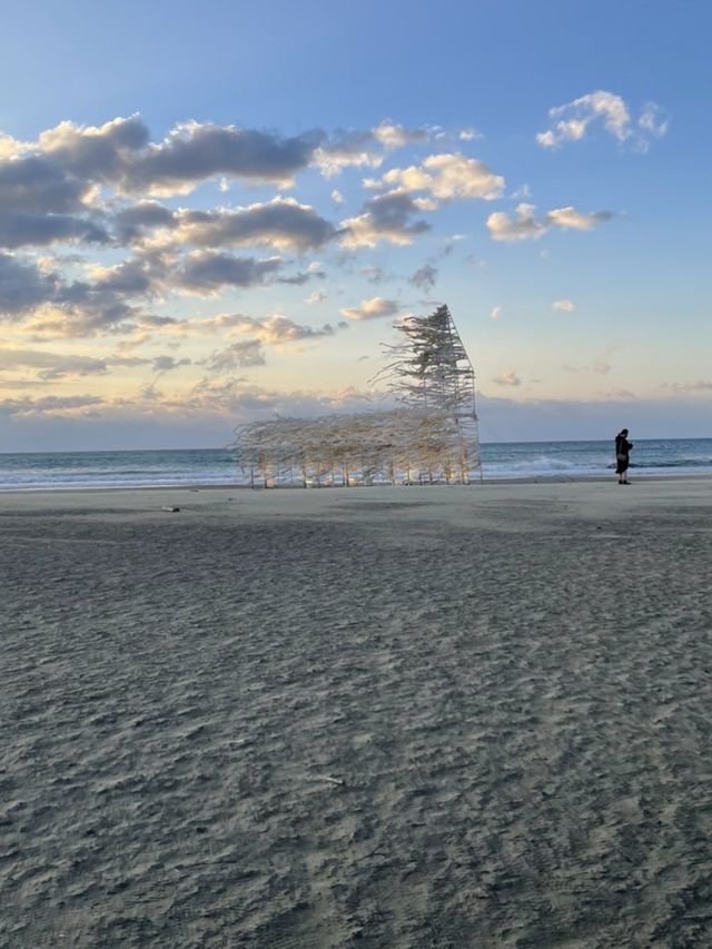 夕陽下格外美的藝術品