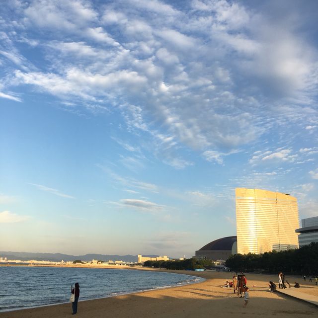 후쿠오카 선셋 예쁜 모모치 하마 해변 🏝 