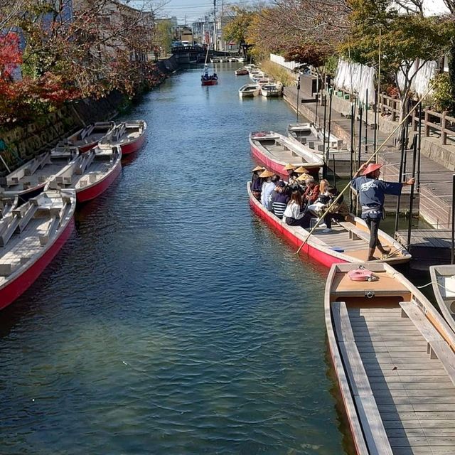 柳川河上泛舟