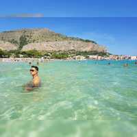 Pristine Water of Mondello Beach