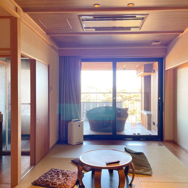 【修善寺】露天風呂付き客室からの眺めが最高。