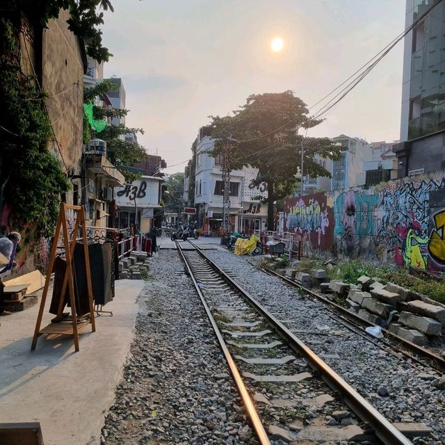 Iconic Hanoi train street