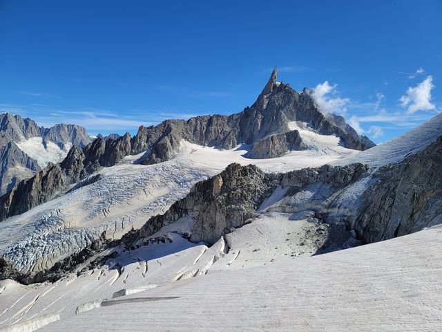 搭纜車觀賞Mont Blanc 