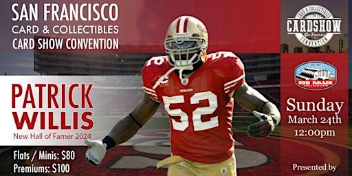 Patrick Willis Signing, meet and greet | Cow Palace Arena & Event Center