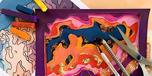 Landscape art making with layered paper | Manning Regional Art Gallery