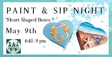 Heart Shaped Ring Boxes Paint Night | Winston's On The Green