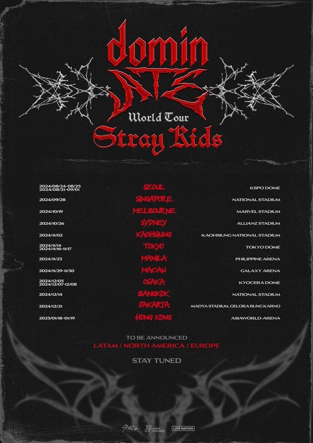 Stray Kids Concert In Hong Kong 2025| Stray Kids(스트레이 키즈) World Tour <dominATE> In Hong Kong | Asia World Arena