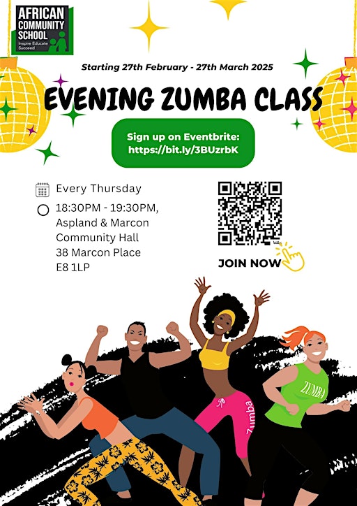 FREE Evening Zumba | Aspland & Marcon Estate Community Hall