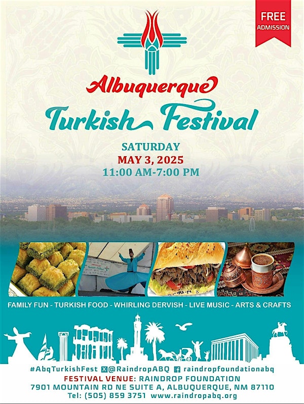 Albuquerque Turkish Festival-2025 | Raindrop Foundation Turkish Cultural center