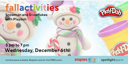 Snowman and Snowflakes with Playdoh | Staples Barrie