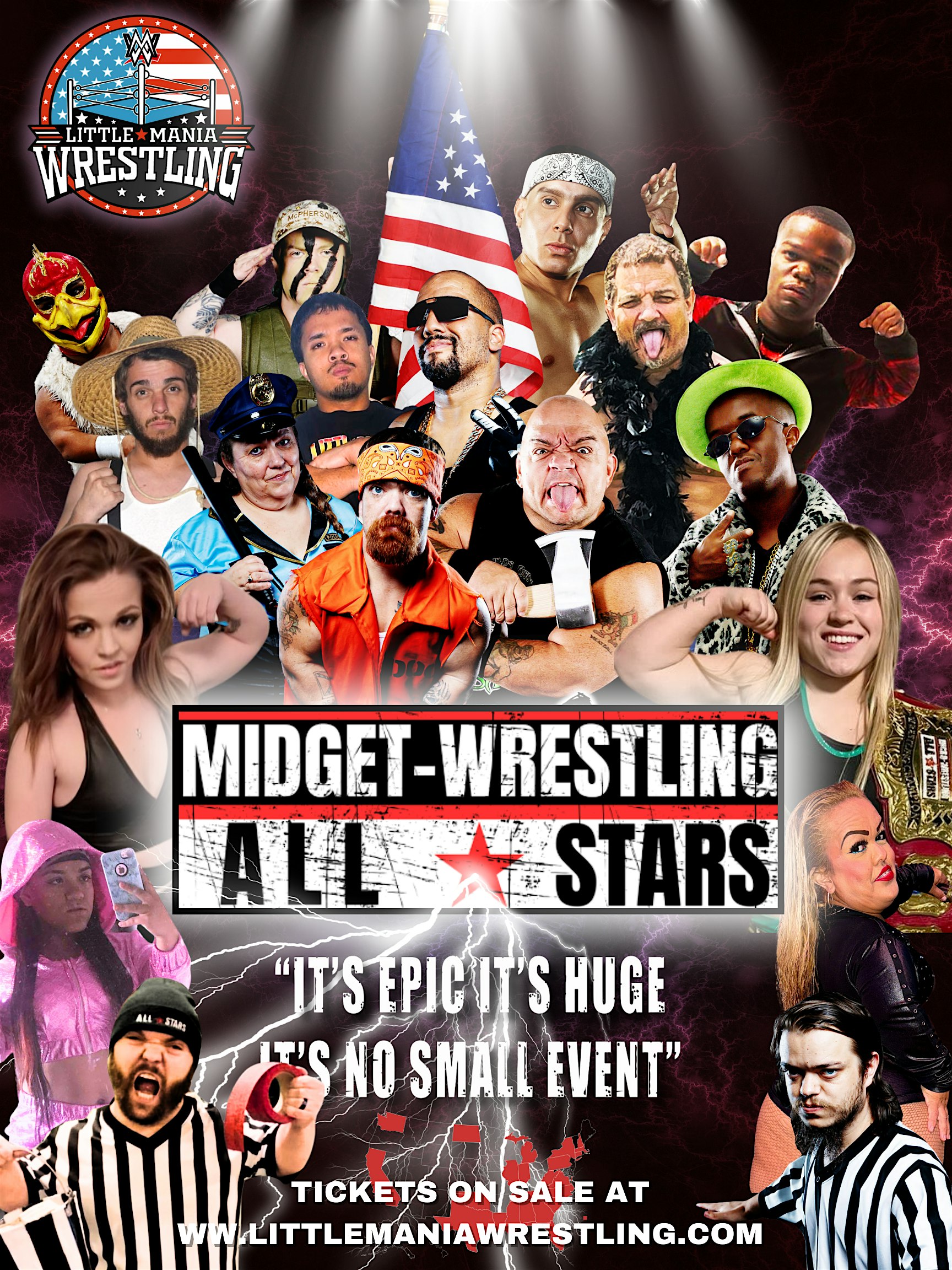 MIDGET-WRESTING ALL*STARS LIVE! IT'S HUGE IN WEST PALM BEACH, FL | The Banyan Live
