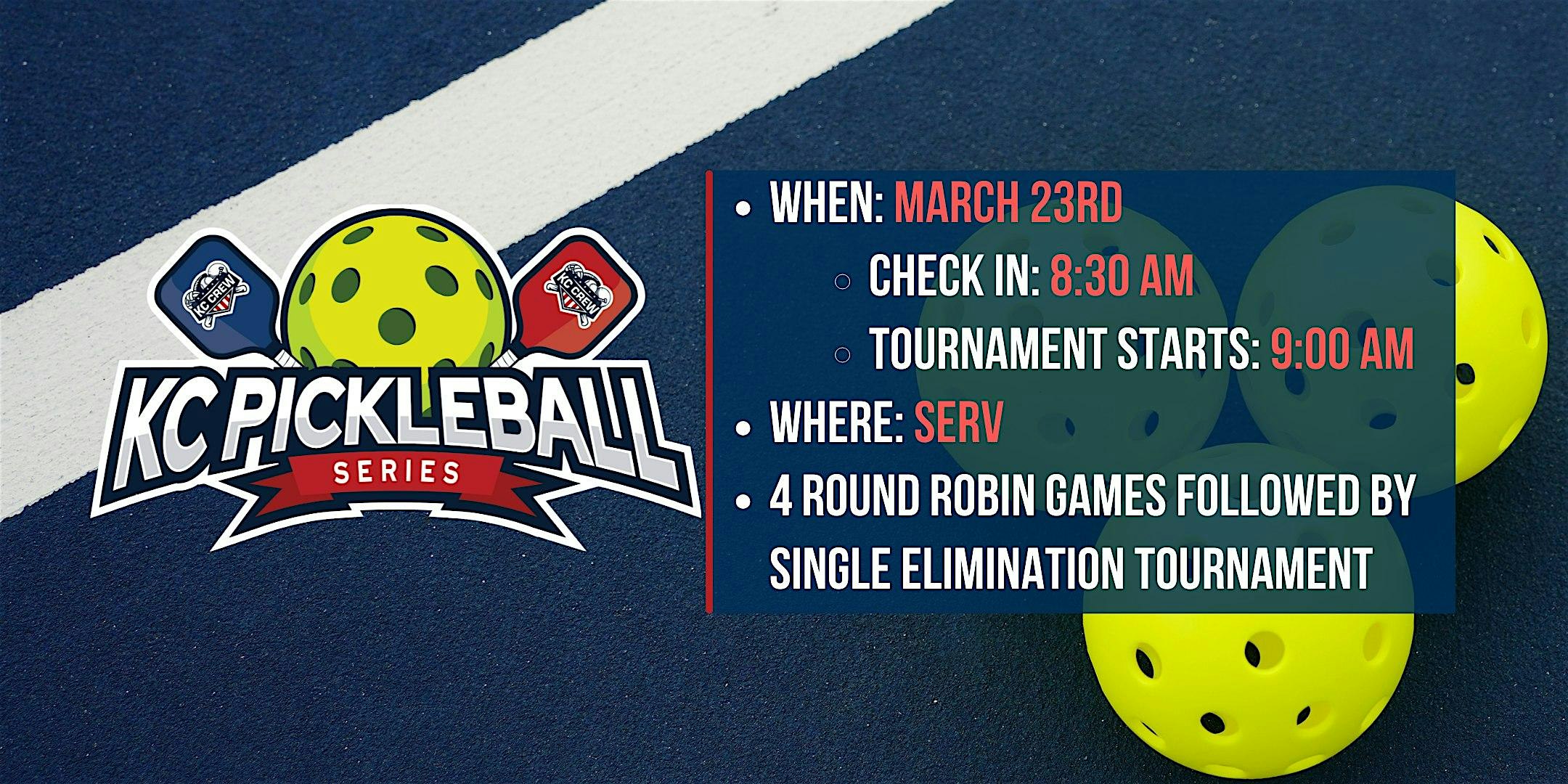 KC Pickleball Series Tournament at SERV | SERV