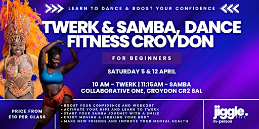 April Samba & Twerk Dance Fitness Classes in Croydon | Collaborative One - Flexible Workspaces & Office Rental